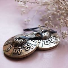 Large Om Mani Tingsha-Chimes & Bells-Siesta Crafts
