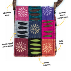 Small Patch Bag-Bags & Purses-Siesta Crafts