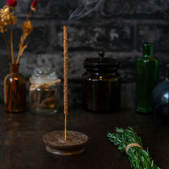 Dark Wood Incense Holder-Incense Holders-Siesta Crafts