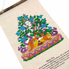 Lokta Deity Scroll - White Tara-Buddhism-Siesta Crafts