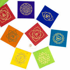 Long Lokta Paper Chakra String - Large-Buddhism-Siesta Crafts
