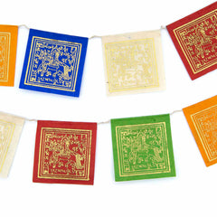 Long Lokta Paper Prayer Flags - Small-Buddhism-Siesta Crafts