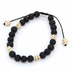 Skull and Lava Bracelet-Bracelets & Wristbands-Siesta Crafts