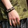 Bone Bead Bracelet - White-Bracelets & Wristbands-Siesta Crafts
