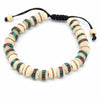 Bone Bead Bracelet - White-Bracelets & Wristbands-Siesta Crafts