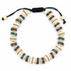 Bone Bead Bracelet - White-Bracelets & Wristbands-Siesta Crafts