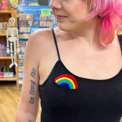 Rainbow Felt Badge-Badges & Brooches-Siesta Crafts