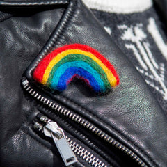 Rainbow Felt Badge-Badges & Brooches-Siesta Crafts