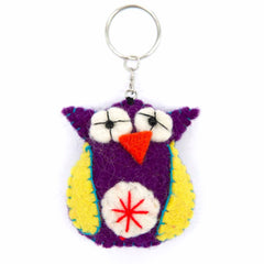 Owl Felt Keyring-Keyrings & Bag Charms-Siesta Crafts