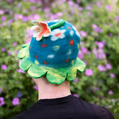 Flower Felt Hat-Hats-Siesta Crafts