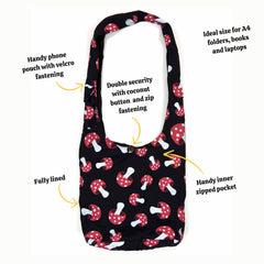 Shroom Shoulder Bag-Bags & Purses-Siesta Crafts