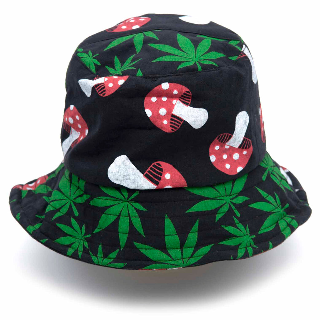 Leaf and Shrooms Bucket Hat-Hats-Siesta Crafts