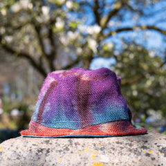 Tie Dye Hessian Hat-Hats-Siesta Crafts