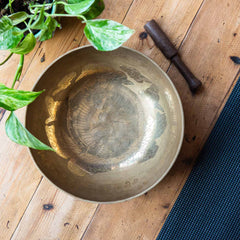Special Etched Buddha Singing Bowl No. 6-Singing Bowls-Siesta Crafts