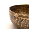 Flower of Life and Conch Etched Singing Bowl No.17-Singing Bowls-Siesta Crafts