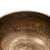 Flower of Life and Conch Etched Singing Bowl No.17-Singing Bowls-Siesta Crafts