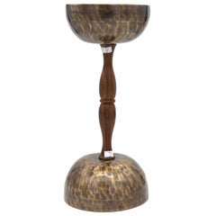 Double Chalice Singing Bowl No.045-Singing Bowls-Siesta Crafts