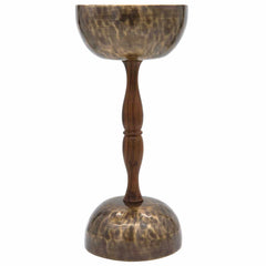 Double Chalice Singing Bowl No.045-Singing Bowls-Siesta Crafts