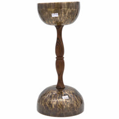 Double Chalice Singing Bowl No.047-Singing Bowls-Siesta Crafts
