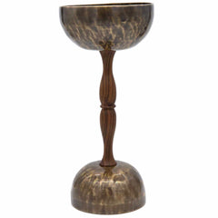 Double Chalice Singing Bowl No.047-Singing Bowls-Siesta Crafts