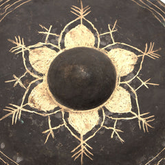 Burmese Style Black Gong No.30-Gongs-Siesta Crafts