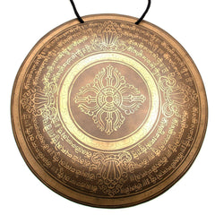Vajra Mantra Metal Wind Gong No.44-Gongs-Siesta Crafts