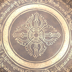 Vajra Mantra Metal Wind Gong No.44-Gongs-Siesta Crafts
