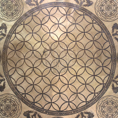 Huge Yogi Flower of Life Metal Gong No.68-Gongs-Siesta Crafts