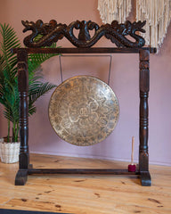 Yogi Mandala Etched Gong No.74-Gongs-Siesta Crafts