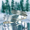 Nepalese Silver Feather Bracelet-Bracelets & Wristbands-Siesta Crafts