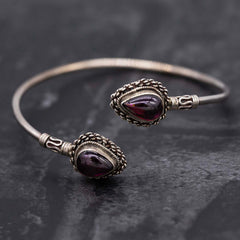 Nepalese Silver Bracelet No.10-Bracelets & Wristbands-Siesta Crafts