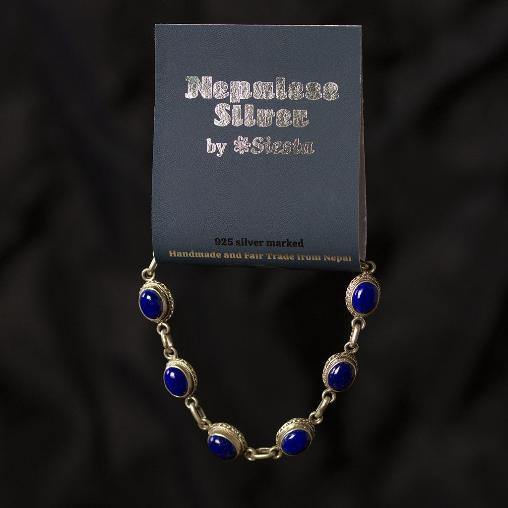 Nepalese Silver Bracelet No.13-Bracelets & Wristbands-Siesta Crafts