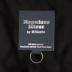 Carved Nepalese Silver Ring-Rings-Siesta Crafts