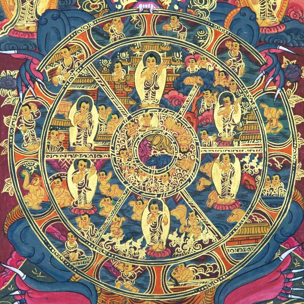 Buddhist Wheel of Life Thanka No 4-Other-Siesta Crafts