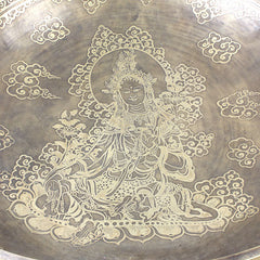 Giant Etched Artisan Singing Bowl No.128-Singing Bowls-Siesta Crafts