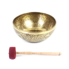 Buddha Footprint Artisan Bowl no.143-Singing Bowls-Siesta Crafts