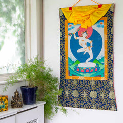 Machig Labdron Thangka No 1-Buddhism-Siesta Crafts