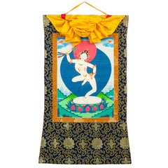 Machig Labdron Thangka No 1-Buddhism-Siesta Crafts