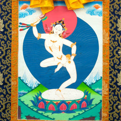 Machig Labdron Thangka No 1-Buddhism-Siesta Crafts