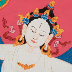 Machig Labdron Thangka No 1-Buddhism-Siesta Crafts