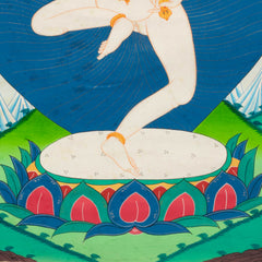 Machig Labdron Thangka No 1-Buddhism-Siesta Crafts