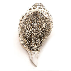 Etched Conch Shell - Avalokiteswora-Buddhism-Siesta Crafts