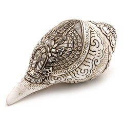 Etched Conch Shell - Avalokiteswora-Buddhism-Siesta Crafts
