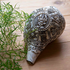 Etched Conch Shell - Ganesh-Buddhism-Siesta Crafts