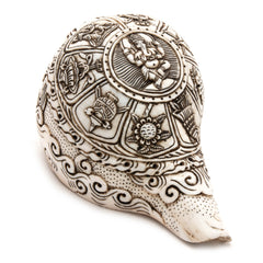 Etched Conch Shell - Ganesh-Buddhism-Siesta Crafts