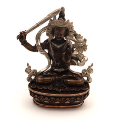 Copper Manjushri Statue-Buddhism-Siesta Crafts