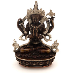Copper Chenrezig Statue-Buddhism-Siesta Crafts