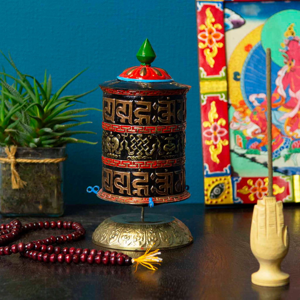 Special Standing Prayer Wheel No.228-Buddhism-Siesta Crafts