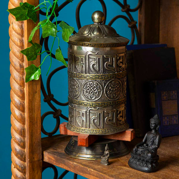 Special Standing Prayer Wheel No.232-Buddhism-Siesta Crafts