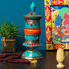 Special Standing Prayer Wheel No.234-Buddhism-Siesta Crafts